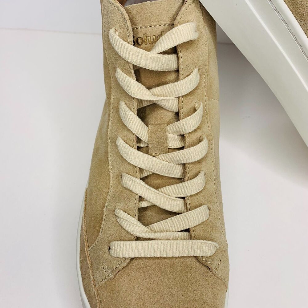 Soludos Ibiza‎ High Top Suede Sneakers Sand Size 8 NEW - Picture 8 of 11